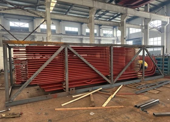 Penukar panas Boiler Stack Economizer Api / tabung air Stack Economizer