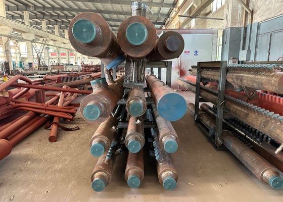 Header Boiler Air Panas Berganda Header Boiler Tembaga Horisontal