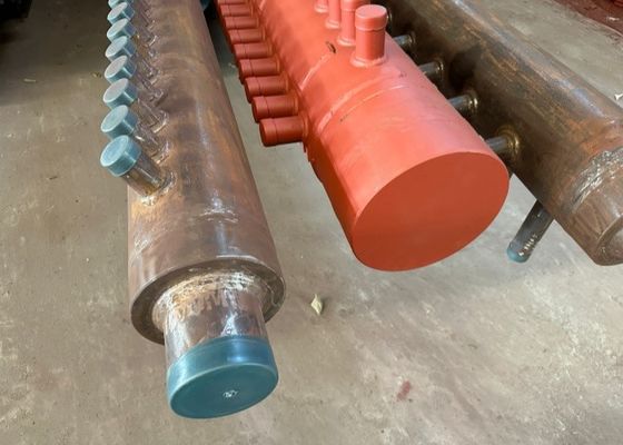 Hydraulic Fin Boiler Steam Header Panas Pengganti Fluid Distribution Header