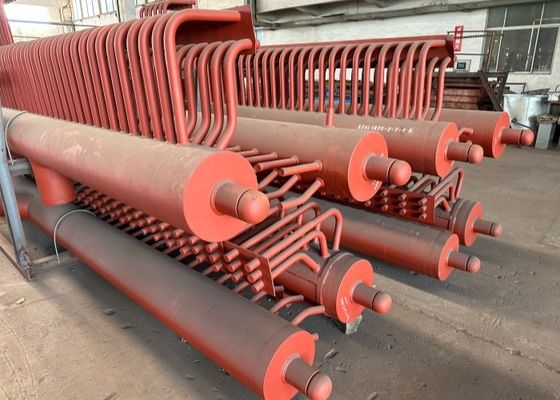 Header Gas Bahan Bakar Horizontal Efisiensi Tinggi Transfer Panas Tinggi